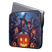 Witch Halloween Dark Theme Electronics Bag Laptop Sleeve (Voorkant Links)