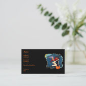 Witch Halloween met rode haren Visitekaartje (Staand voorkant)