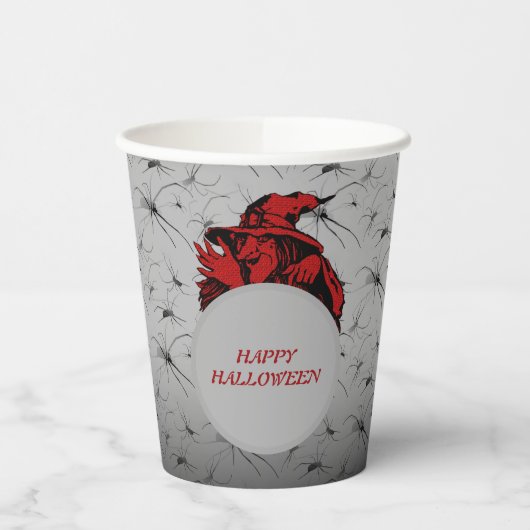 Witch Halloween Paper Cups Papieren Bekers (Links)