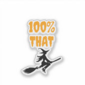 Witch Halloween Sticker (Voorkant)