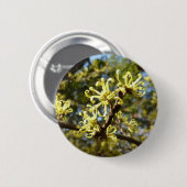 Witch Hazel Flowers Ronde Button 5,7 Cm (Voorkant /achterkant)