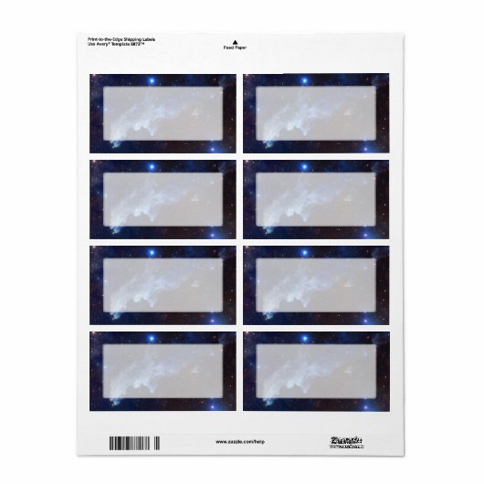 Witch Head Nebula NASA Space Etiket (Full Sheet)