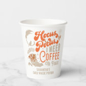 Witch Hocus Pocus Koffie Focus Potion Halloween Papieren Bekers (Achterkant)