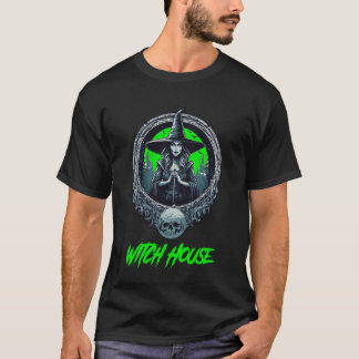 Witch House Green Witch Logo Vintage T-shirt