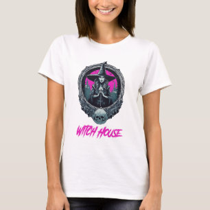 Witch House Paarse heks Vintage T-shirt