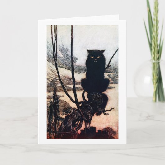 Witch in Cat Form Kaart (Voorkant)