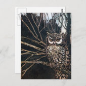 Witch in Owl Form Briefkaart (Voorkant / Achterkant)