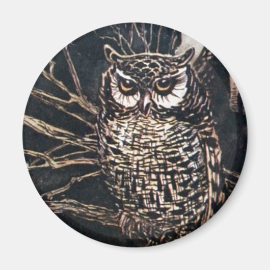 Witch in Owl Form Magneet (Voorkant)