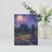 Witch in the Night Briefkaart (Staand voorkant)