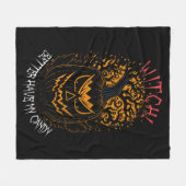 Witch kan beter mijn Snoep hebben Fleece Deken (Voorkant (Horizontaal))