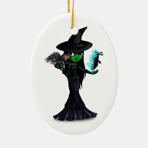 Witch Keramisch Ornament