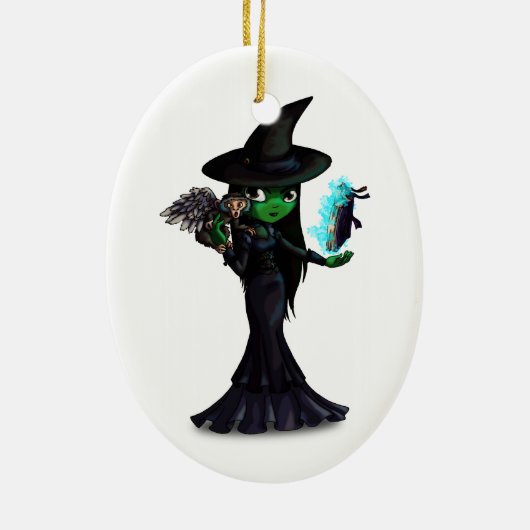 Witch Keramisch Ornament (Achterkant)