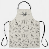 Witch Kitchen Herbs Grimoire All-Over Print Apron Schort (Voorkant)