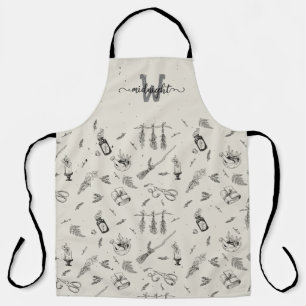Witch Kitchen Herbs Grimoire All-Over Print Apron Schort