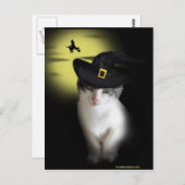 Witch Kitten Briefkaart (Voorkant / Achterkant)