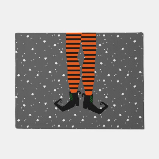Witch Legs Halloween door Mat (Voorkant)