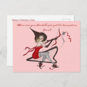 Witch Love Potion Valentijn Kaart (Voorkant / Achterkant)