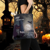 Witch Magic Haunted Halloween Black Cat Draagtas