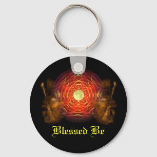 Witch Magic Pentagram Sleutelhanger