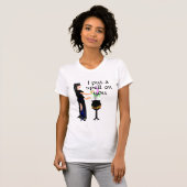 Witch met Magic Pot en quote T-shirt (Voorkant volledig)