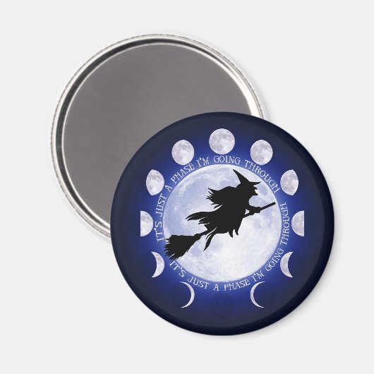 Witch Moon Phase magnet (Recto/Verso)
