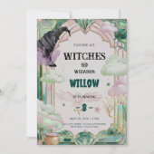 Witch Musical Birthday Invitation Magical Canva (Devant)