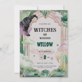 Witch Musical Birthday Invitation Magical Canva (Devant)
