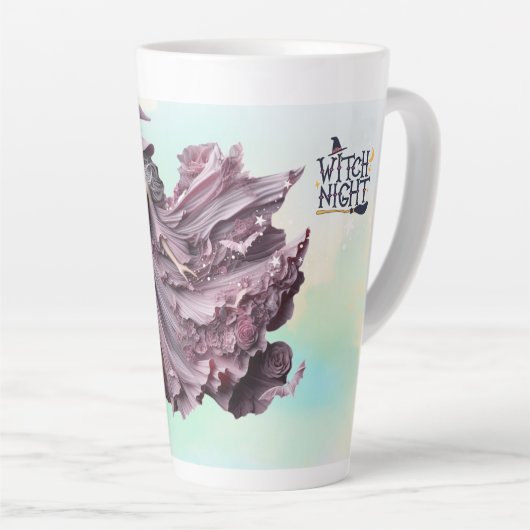 Witch Night betoverende Halloween Witch Latte Mok (Rechterhoek)