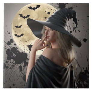Witch Night Halloween Onderzetter Tegeltje