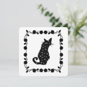 Witch n'Willow Cat Halloween Party Invitation (Debout devant)