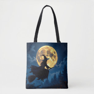 Witch On Broom beroemd gemaakt door Full Moon Hall Draagtas