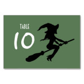 Witch op Broomstick Kaart (Achterkant)