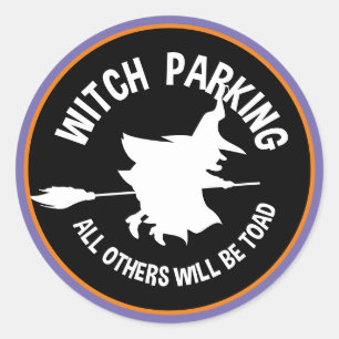 Witch Parking Alle anderen zullen Toad zijn   Witc Ronde Sticker