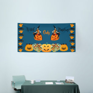 Witch Parking only Halloween Jack O Lantern Spooky Spandoek