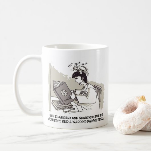 Witch Parrot right hand mug (Avec donut)