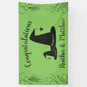 Witch Pet Baby shower Halloween Spandoek (Verticaal)