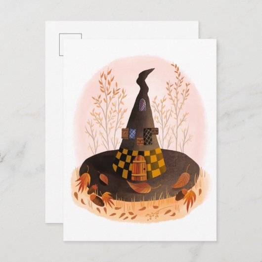 Witch Pet Cottage Briefkaart (Voorkant / Achterkant)