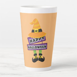 Witch Pet en Feet Halloween Latte Mok