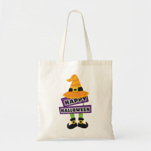Witch Pet en Feet Halloween Tote Bag