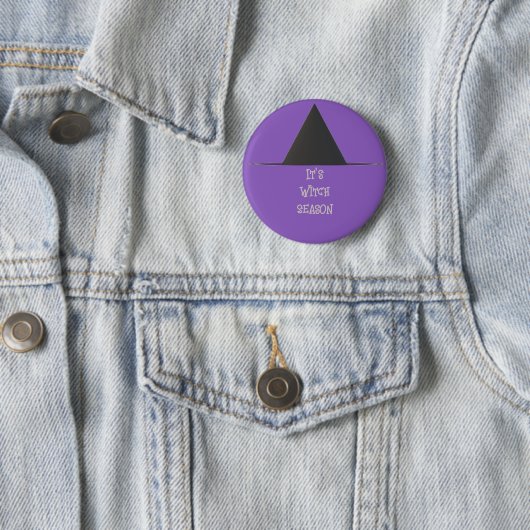 Witch Pet Halloween Button (In situ)