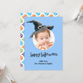 Witch Pet Halloween-fotokaart Kaart (Voorkant / Achterkant in situ)