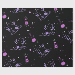 Witch Pet & Potion Wrapping Paper Cadeaupapier