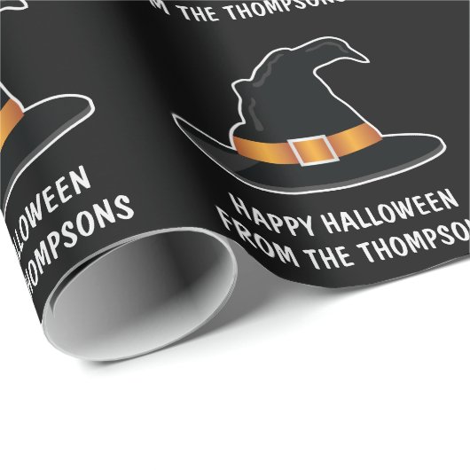 Witch Pet Sinaasappel Witch's Pet Happy Halloween Cadeaupapier (Rol Hoek)