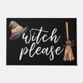 Witch Please Halloween Black Deurmat (Voorkant)