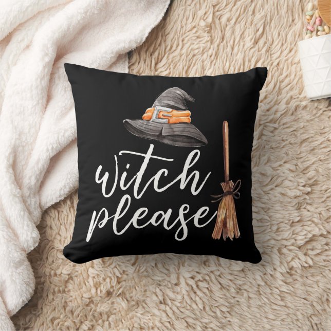 Witch Please Halloween Black Kussen (Deken)