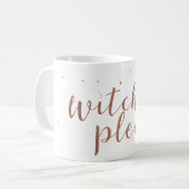 Witch Please Mug | Funny Minimalist Halloween Cup (Devant gauche)