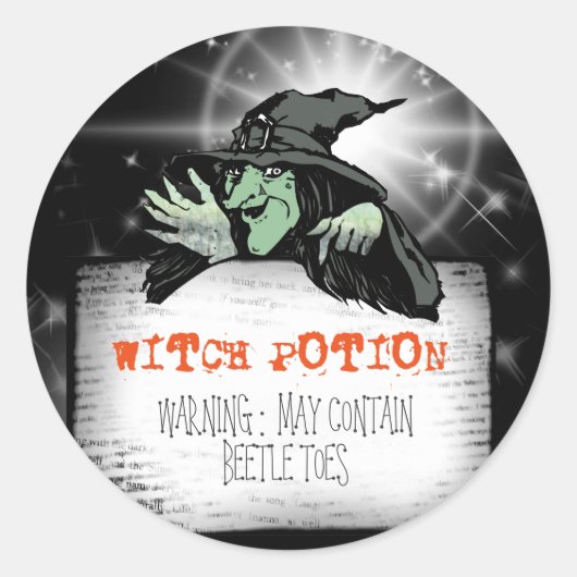 Witch Potion ID217 Ronde Sticker (Voorkant)