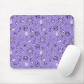 Witch Potions Paars Alchemy Pattern Muismat (Met muis)