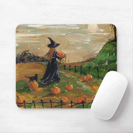 Witch Pumpkin Patch Mountain Muismat (Met muis)