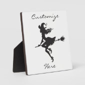 Witch Riding Broom Halloween Thunder_Cove Fotoplaat (Voorkant)